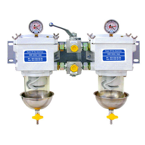 Filtro separatore ad acqua - SWK-2000-18 Duplex - Separ of the Americas, LLC - antiparticolato / per gasolio