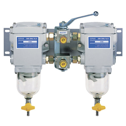 Filtro separatore per carburante - SWK-2000-10 Duplex - Separ of the Americas, LLC - ad acqua