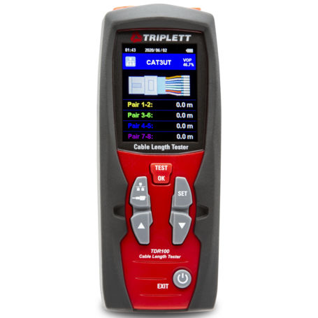 Strumento di misura della lunghezza dei cavi - TDR100 - Triplett - digitale / portatile / con display grafico