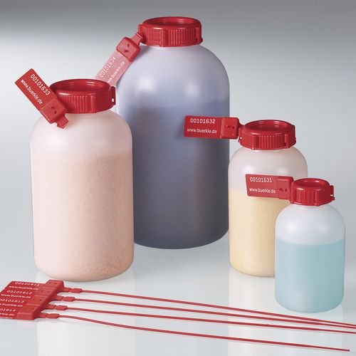 Fiala cilindrica - 0322 series - Bürkle - in HDPE / con tappo / per laboratorio