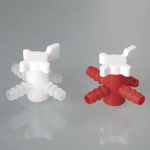 Valvola con volante -  Three-way valve - Bürkle - per l'industria agroalimentare / per liquidi / in plastica