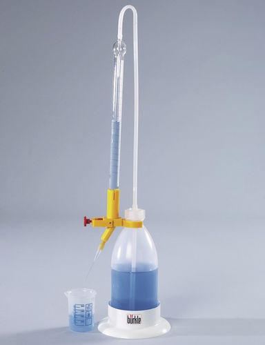 Buretta di titolazione - 9695 series - Bürkle - in vetro borosilicato / resistente ai prodotti chimici / in vetro borosilicato