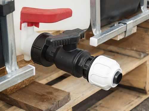 Rubinetto di svuotamento - 0534-0001 - Bürkle - per contenitore IBC