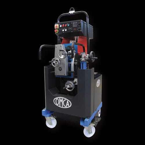 Smussatrice con alimentaziona automatica - ART. 920 J BEVEL REVERSE - OMCA - elettrica / mobile / per lamiere