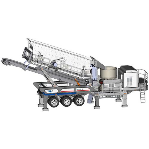Gruppo di frantumazione e setacciatura mobile - KT250-2 - Shibang Industry & Technology Group Co., Ltd. - gommato / secondario