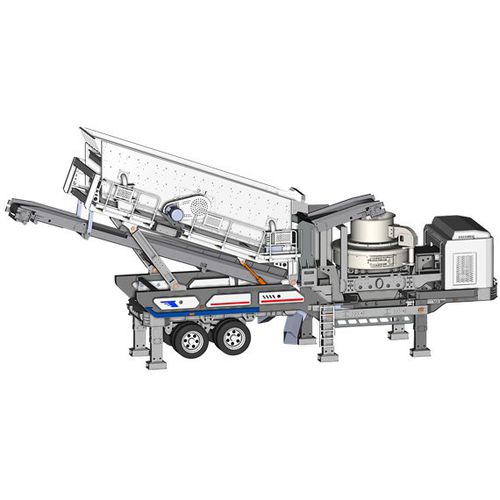 Impianto di frantumazione a percussione ad asse verticale - Shibang Industry & Technology Group Co., Ltd. - mobile / gommato / per la produzione di sabbia