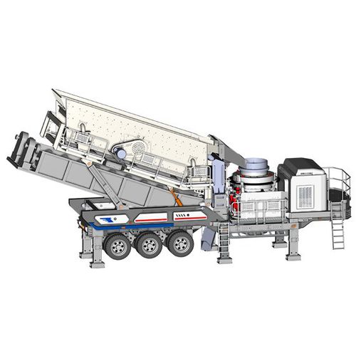 Impianto di frantumazione mobile - Shibang Industry & Technology Group Co., Ltd. - gommato / per la produzione di sabbia / fine