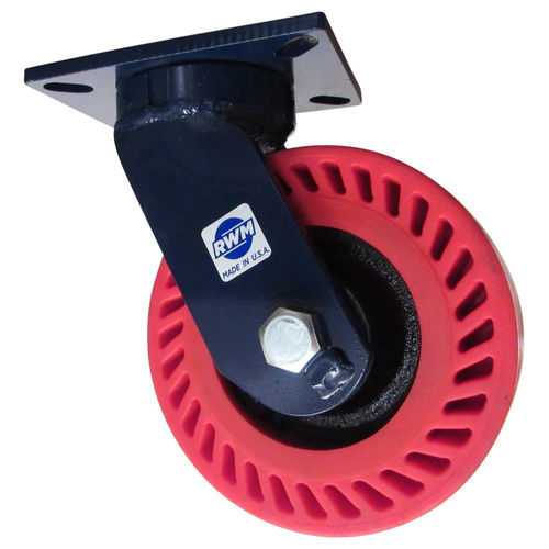 Ruota girevole - 76  - RWM Casters - con piastra girevole / per carichi pesanti / in acciaio