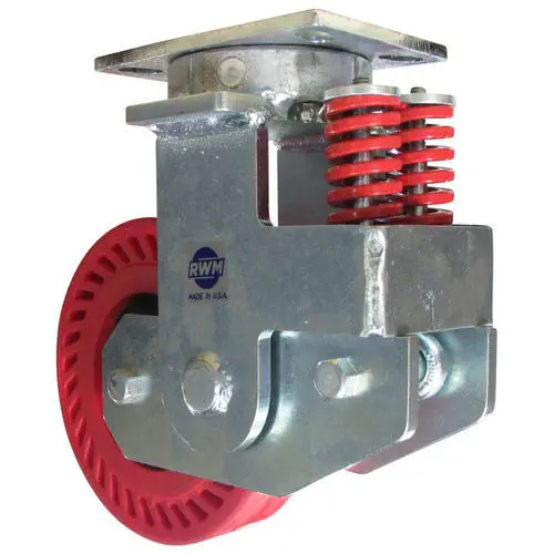Set Di 4 Ruote Per Carrello 215x60 Mm – 2 Fisse E 2 Girevoli, Carico 250 Kg, In Gomma E Acciaio, Silenziose E Ammortizzate