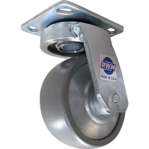 Ruota girevole - RK 48 - RWM Casters - con piastra girevole / in polipropilene / in acciaio zincato
