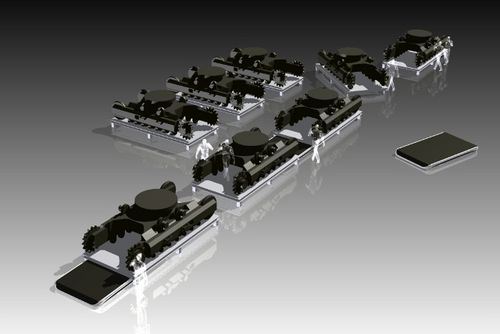 Carrello automotore elettrico - Seaqx NV - a 5 assi / per carichi pesanti / elevabile