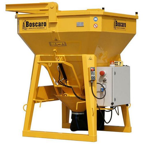 Benna per calcestruzzo conica - BCE-R - Boscaro s.r.l. - con tubo di scarico / radiocomandata