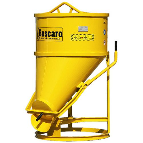 Benna per calcestruzzo conica - BF series - Boscaro s.r.l. - con fondo apribile