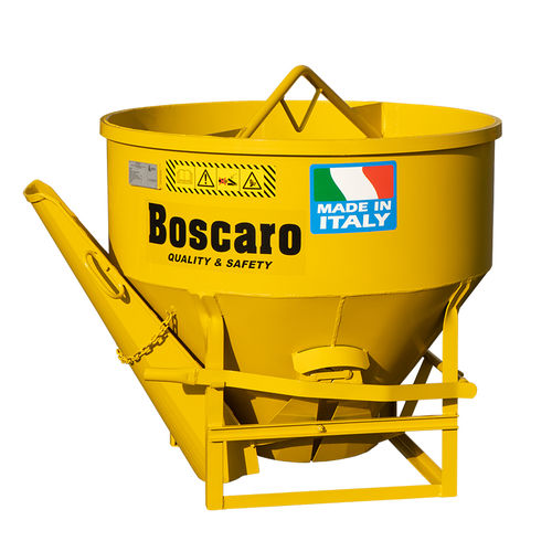 Benna per calcestruzzo conica - CL series - Boscaro s.r.l. - con fondo apribile