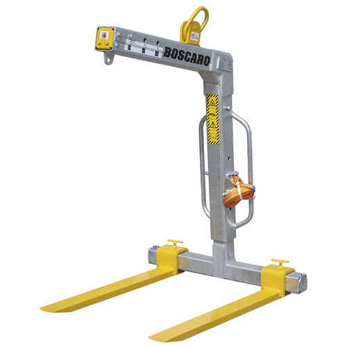 Forca per pallet telescopica - MBRA-EZN series - Boscaro s.r.l. - per movimentazione / per movimentazione di pallet / in acciaio galvanizzato