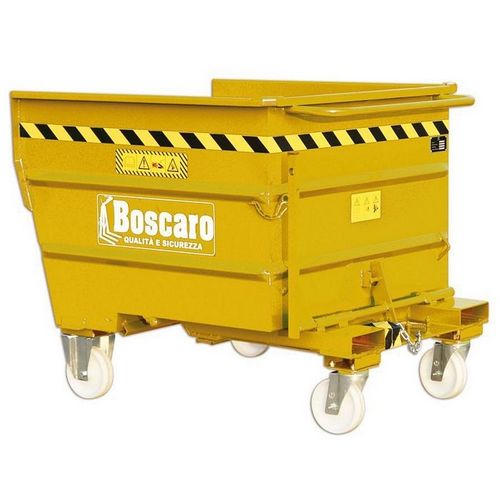 Benna ribaltabile per carrello - BB series - Boscaro s.r.l. - con ruote