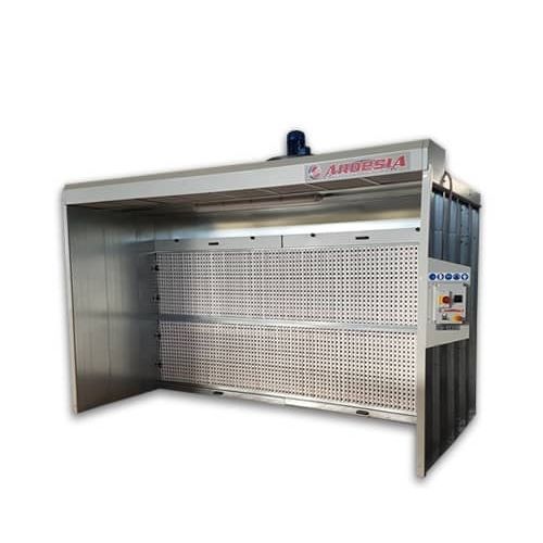 Cabina di verniciatura aperta - Silver - ARDESIA - per pezzi di ricambio / con filtro secco / modulare