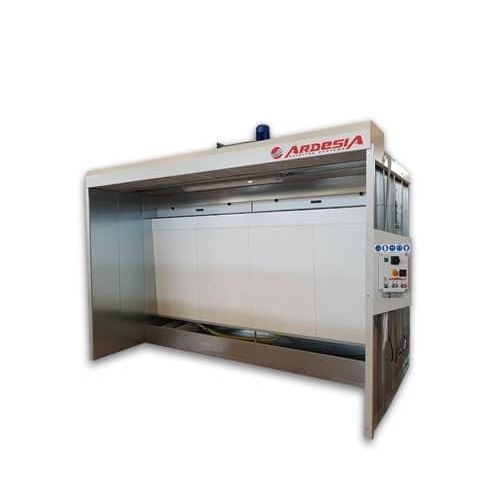 Cabina di verniciatura aperta - Single - ARDESIA - per pezzi di ricambio / a velo d'acqua