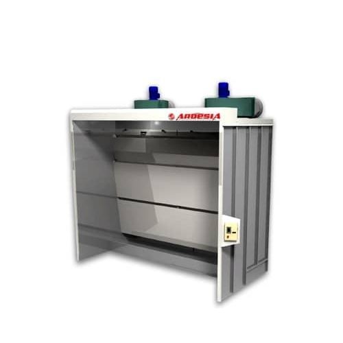 Cabina di verniciatura aperta - Triple - ARDESIA - per pezzi di ricambio / a velo d'acqua
