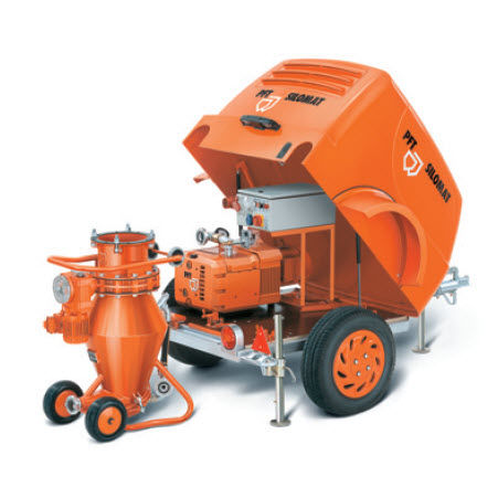Sistema di trasporto pneumatico mobile - SILOMAT C series - Knauf PFT GmbH & Co. KG - per intonaci asciutti