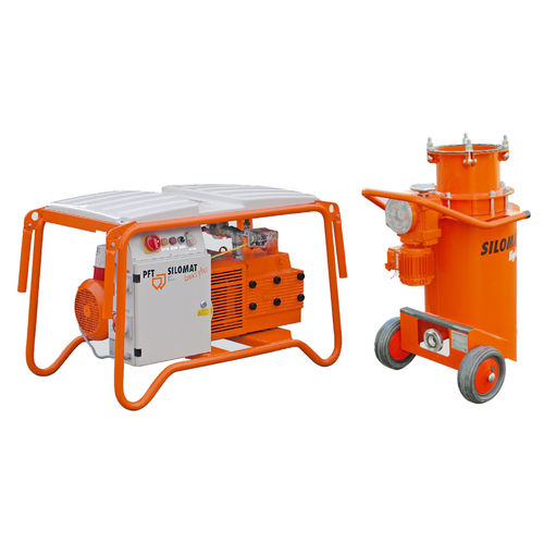 Sistema di trasporto pneumatico mobile - SILOMAT trans plus series - Knauf PFT GmbH & Co. KG - per intonaci asciutti