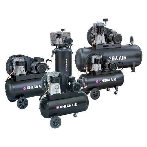 Gruppo compressore d'aria - BI/BVI series - OMEGA AIR d.o.o. Ljubljana - a pistone / con trasmissione a cinghia / monostadio