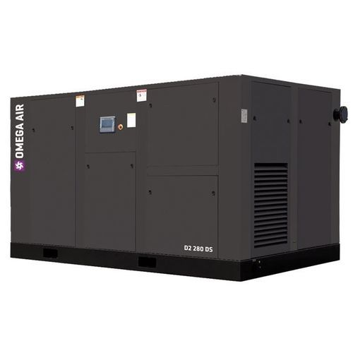 Gruppo compressore d'aria - D2 90-280 DS - OMEGA AIR d.o.o. Ljubljana - a vite / a iniezione di olio / multistadio