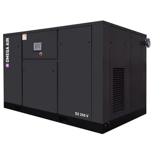 Gruppo compressore d'aria - D2 132-280V - OMEGA AIR d.o.o. Ljubljana - a vite / silenziato / multistadio