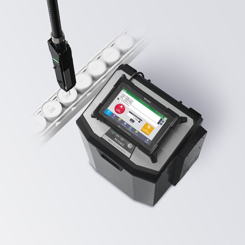 Stampante a getto di inchiostro continuo - MK-G series - Keyence - da terra / con touch screen