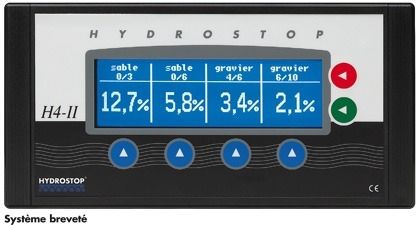 Misuratore di umidità per calcestruzzo - H4-II Sonde MO2 - Hydrostop - a microonde / con display digitale / da montare su pannello