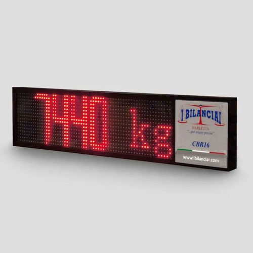 Ripetitore di peso con display LED - CBR16  - I Bilanciai Srl - a parete / IP68 / a scorrimento