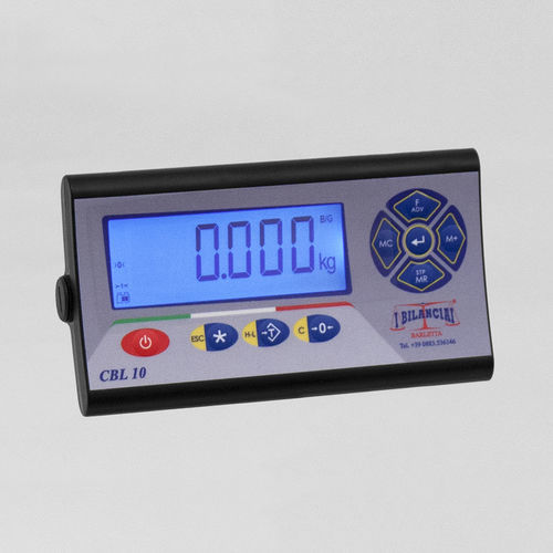 Indicatore di peso display LCD - CBL10  - I Bilanciai Srl - con quadrante / ad incastro / a parete