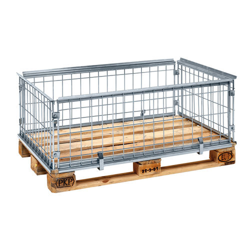 Paretale per pallet in metallo - PA120804 - Arcawa GmbH - pieghevole / salvaspazio / in rete metallica
