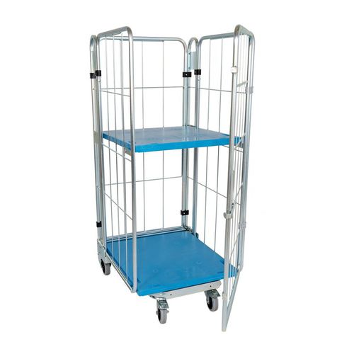 Roll-container incastrabile - MRNE7281.16BL-4S - Arcawa GmbH - multiuso / a ripiani / in maglia metallica