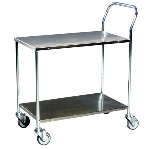 Carrello di servizio - AKM 272B - Arcawa GmbH - in acciaio galvanizzato / a piattaforma / 2 livelli