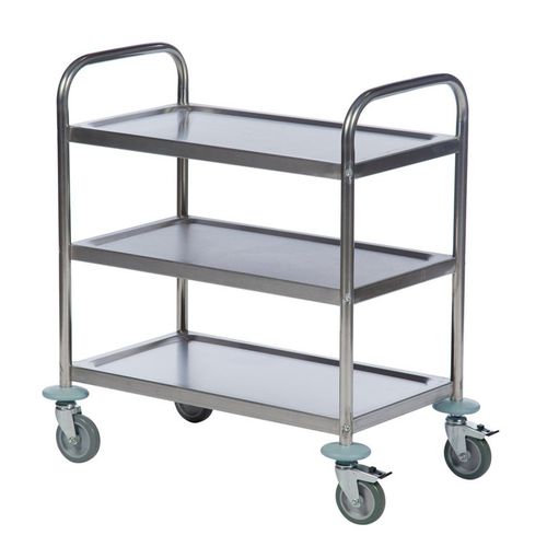 Carrello di servizio - AKM 60351 - Arcawa GmbH - in acciaio inossidabile / 3 livelli / multiuso