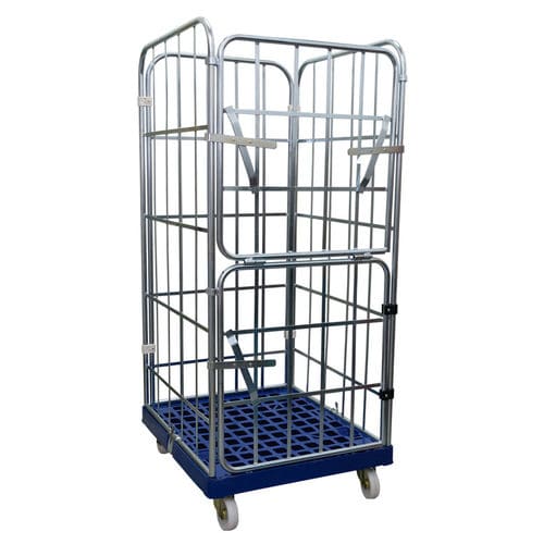 Roll-container multiuso - MRP 070816-4S - Arcawa GmbH - 4 pannelli / in maglia metallica / con base plastica