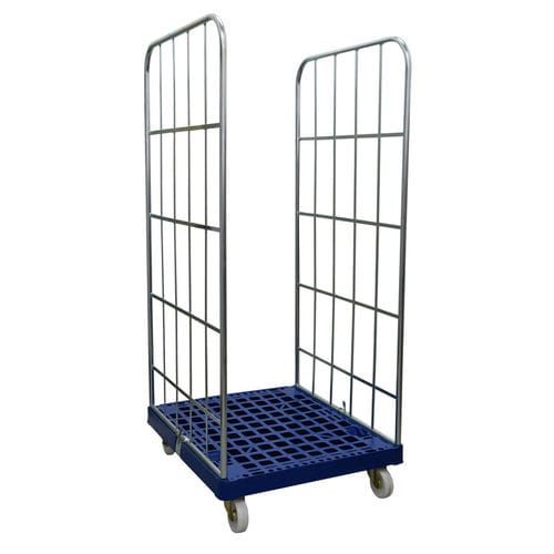 Roll-container multiuso - MRP6881-2S-BL - Arcawa GmbH - in maglia metallica / 2 pannelli / con base plastica