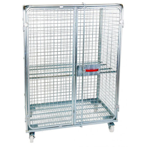 Roll-container a ripiani - SRCE1208.18BI - Arcawa GmbH - 4 pannelli / in maglia metallica / bloccabile