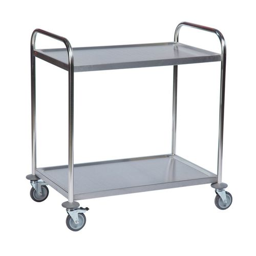 Carrello di servizio - AKM 60354 - Arcawa GmbH - in acciaio inossidabile / 2 livelli / multiuso