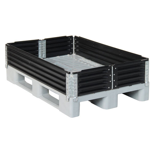 Paretale per pallet in plastica - HPR 120802-6S - Arcawa GmbH - pieghevole / salvaspazio