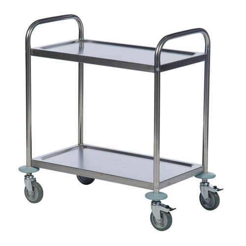 Carrello da trasporto - AKM 60350 - Arcawa GmbH - in acciaio inossidabile / 2 livelli / con rotelle