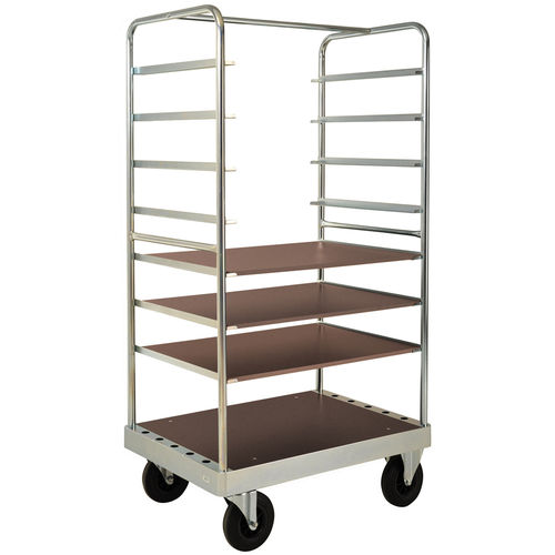 Carrello da trasporto - AKM 138-3B - Arcawa GmbH - in acciaio galvanizzato / a ripiani / per carichi pesanti