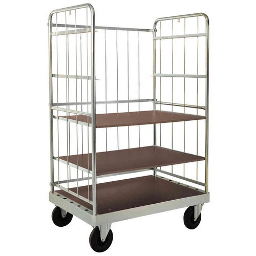 Carrello da trasporto - AKM 140-2B - Arcawa GmbH - in acciaio galvanizzato / a ripiani / per piattaforma