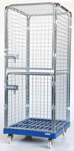 Roll-container multiuso - SRCP 0708-2T - Arcawa GmbH - in maglia metallica / 4 pannelli / bloccabile