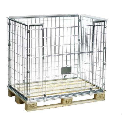 Paretale per pallet in metallo - PA120810-1K12 - Arcawa GmbH - pieghevole / salvaspazio / in rete metallica
