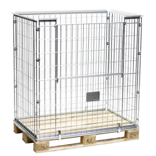 Paretale per pallet pieghevole - PA120815-1K12 - Arcawa GmbH - salvaspazio / in rete metallica