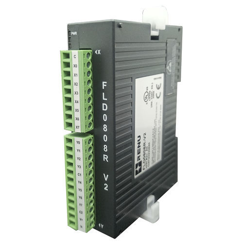 Modulo di estensione digitale - FLD-0808R-V2 - Renu Electronics GmbH - 8 ingressi digitali / con 8 uscite relè / su guida DIN