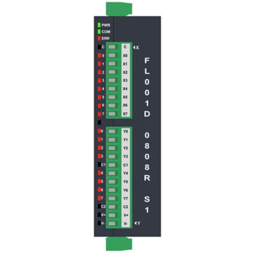 Modulo I/O 8 ingressi digitali - FL001D-0808R-S1 - Renu Electronics GmbH - digitale / Modbus RTU / RS485