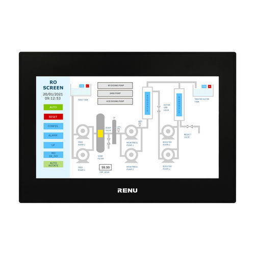 HMI con touch screen resistivo - FP4101TN-E - Renu Electronics GmbH - ad incastro / 1024 x 600 / RISC